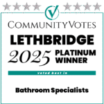 Lethbridge 2025 Platinum Winner. Bathroom Specialist. In-Awe Interiors Inc.