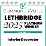 Lethbridge Interior Decorator Award. In-Awe Interiors Inc