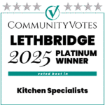 Lethbridge 2025 Platinum Winner. Kitchen Specialist. In-Awe Interiors Inc.