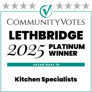 Lethbridge 2025 Platinum Winner. Kitchen Specialist. In-Awe Interiors Inc.